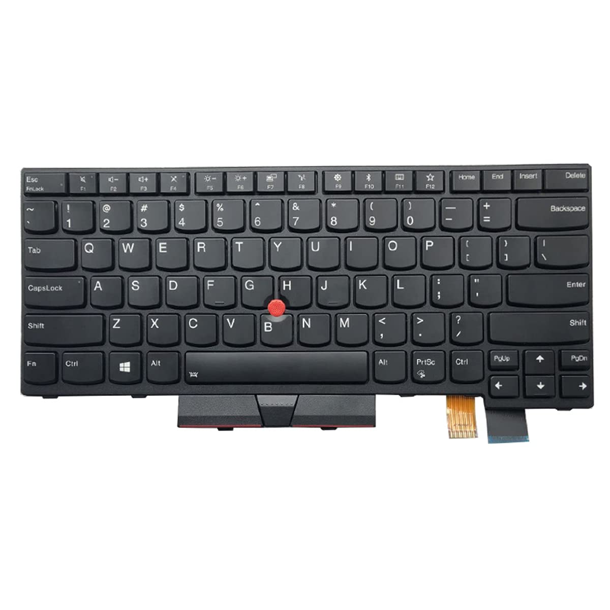 Teclado Retroiluminado Lenovo Negro para Computadora Portátil Thinkpad T470 T480 A475 A485