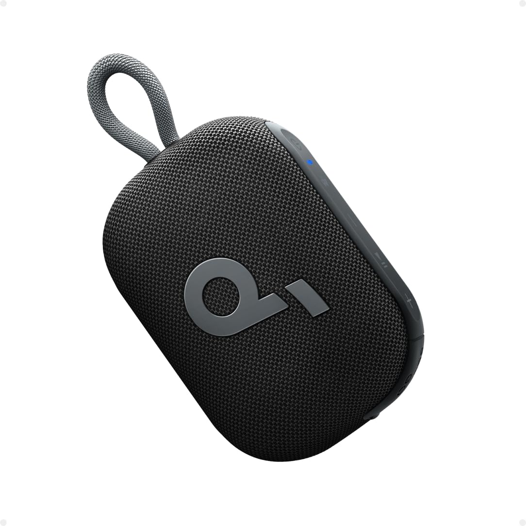 Soundcore Select 4 Go Altavoz Bluetooth de Anker, Mini Altavoz de Ducha Portátil, Hasta 20 H de Tiempo de Reproducción, Grado de Impermeabilidad y Resistente al Polvo IP67, Flotable, Sonido Potente