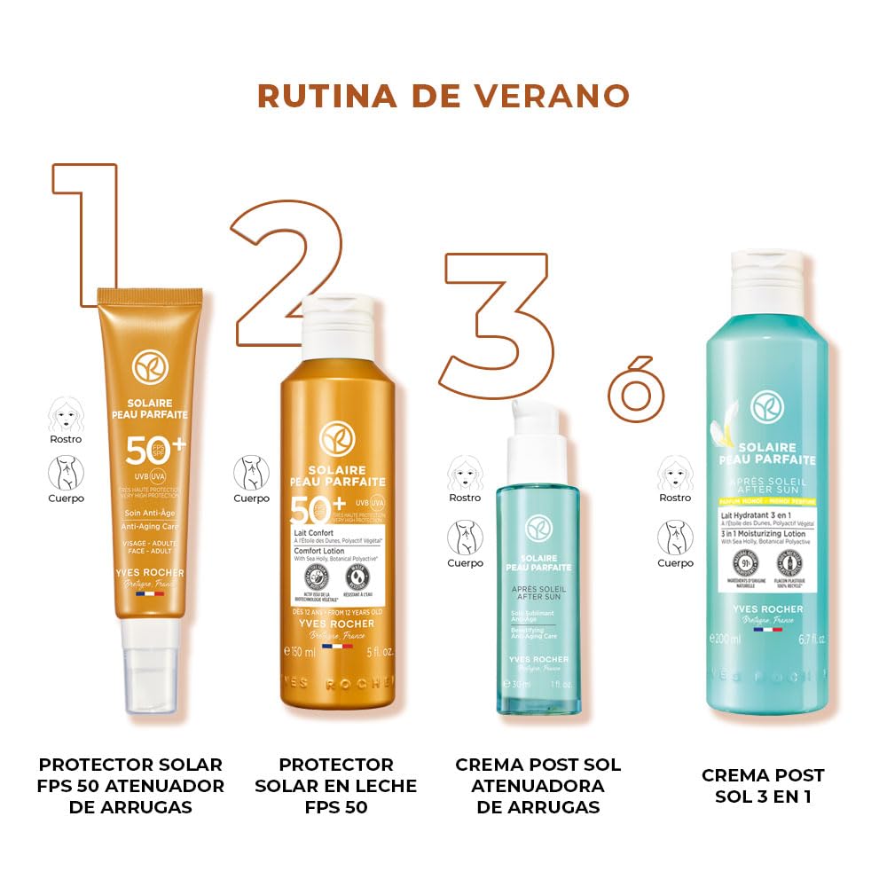 Protector Solar Yves Rocher FPS 50 Atenuador de Arrugas