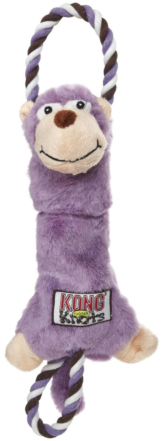KONG - Tugger Knots Monkey - Juguete para Perro remolcador de Guerra, Relleno mínimo y Cuerdas de Bucle para Mayor Fuerza - para Perros pequeños/medianos