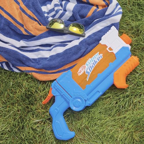 Lanzador de Agua Hasbro Nerf Flip Fill Azul con 5 Formas de Rociar y Tanque de 887 ml para Niños y Niñas