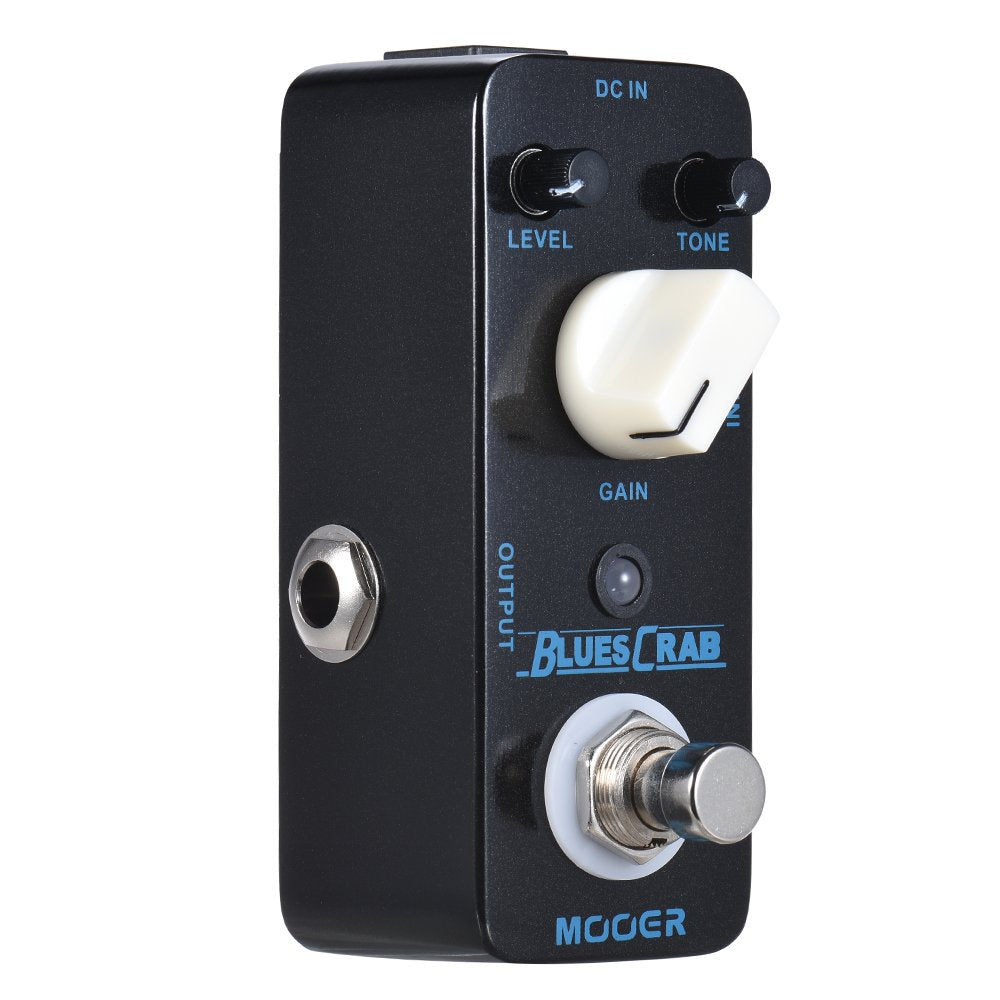 Pedal de Efectos Blues Crab Multicolor True Bypass Completamente Metálica para Guitarra