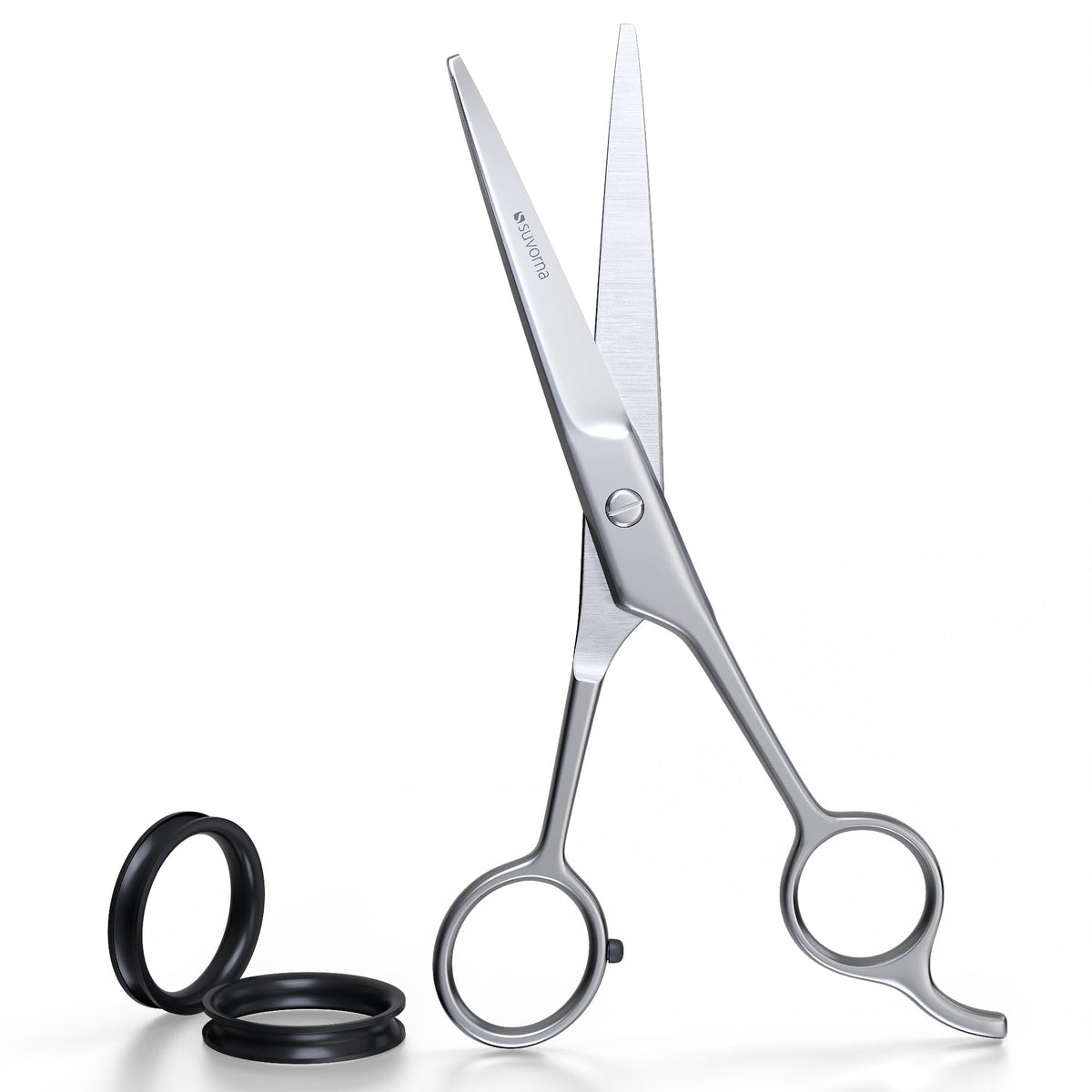 Suvorna Tijeras de corte de cabello de 6,5 pulgadas para profesionales, barberos y peluqueros - Tijeras para cortar y recortar el cabello - Tijeras de mano derecha para hombres, mujeres y adultos.