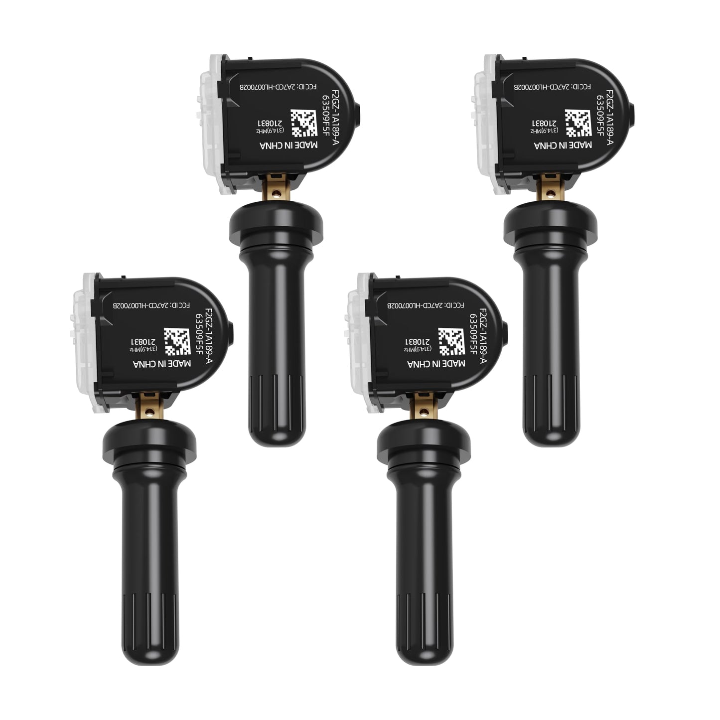 Sensor de Presión de Neumáticos Jsueng Ford Negro Paquete de 4