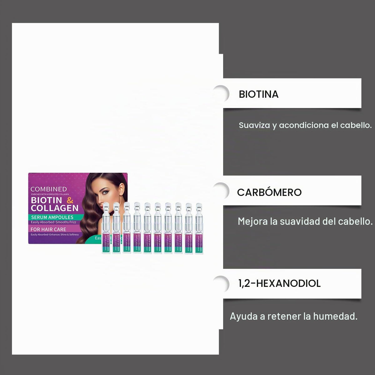 Ampollas Capilares Allphv Hidratante Formato Práctico 10 Piezas