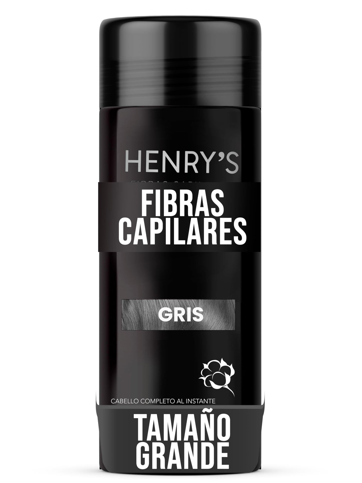 Fibras Capilares, GRIS, Solución para la Calvicie, Caida de Cabello, Alopecia o falta de Volumen, Sin aplicador. 27.5 gramos. Fibras de Construcción de Cabello. Ideal para el Cabello Delgado. Fibras de Algodón 100% Natural. Voluminizador y texturizador de