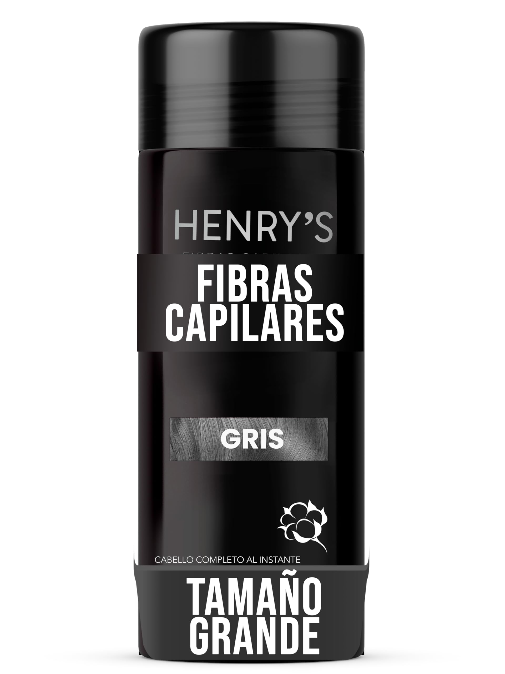 Fibras Capilares, GRIS, Solución para la Calvicie, Caida de Cabello, Alopecia o falta de Volumen, Sin aplicador. 27.5 gramos. Fibras de Construcción de Cabello. Ideal para el Cabello Delgado. Fibras de Algodón 100% Natural. Voluminizador y texturizador de