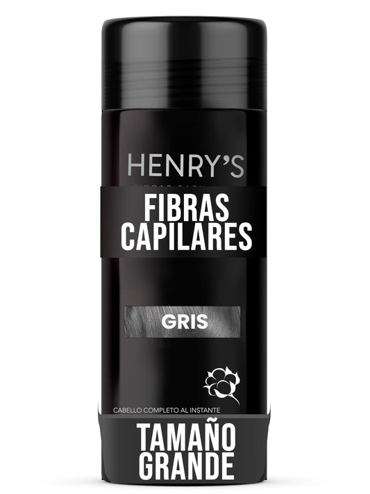 Fibras Capilares, GRIS, Solución para la Calvicie, Caida de Cabello, Alopecia o falta de Volumen, Sin aplicador. 27.5 gramos. Fibras de Construcción de Cabello. Ideal para el Cabello Delgado. Fibras de Algodón 100% Natural. Voluminizador y texturizador de