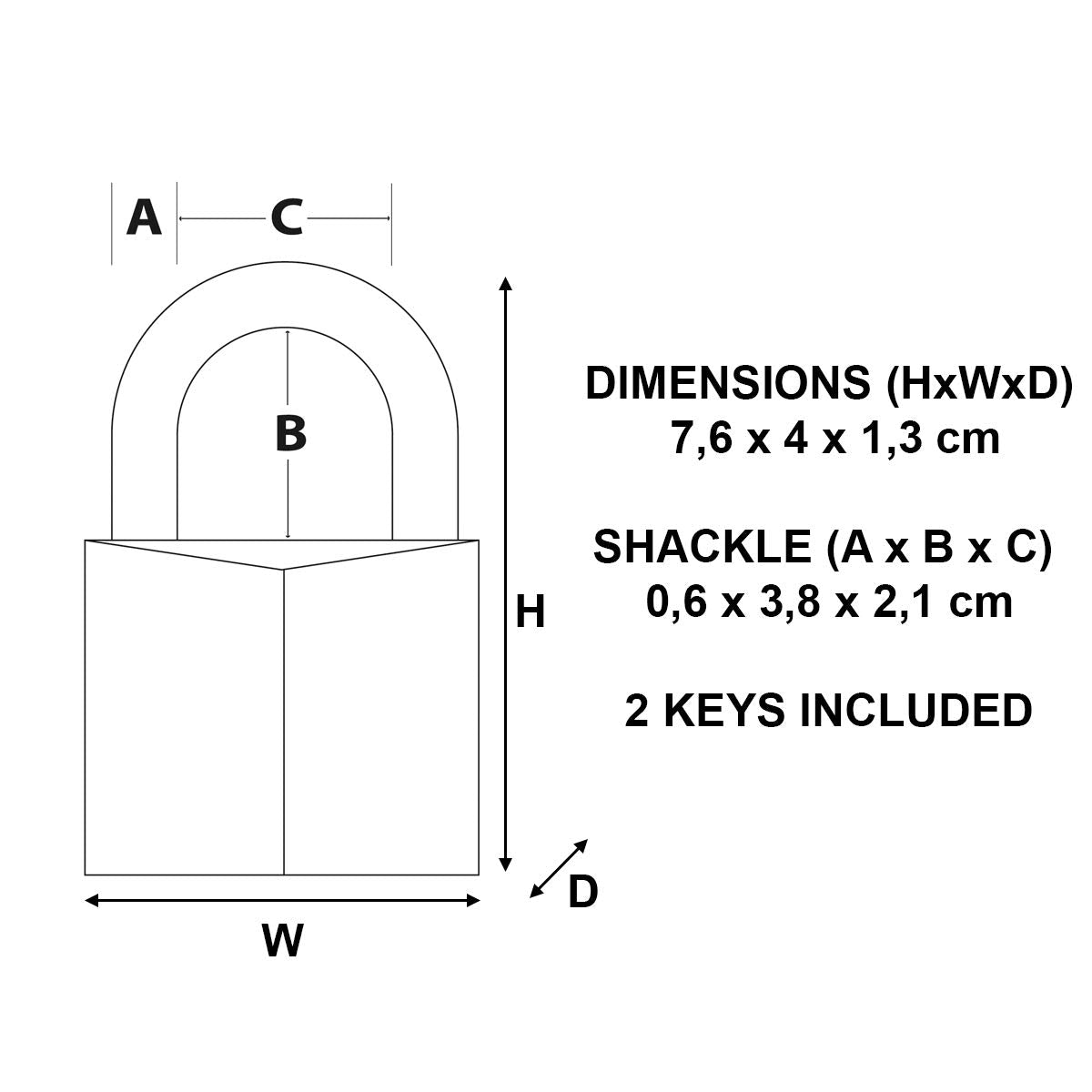 Candado Master Lock de latón macizo 4 cm con llave