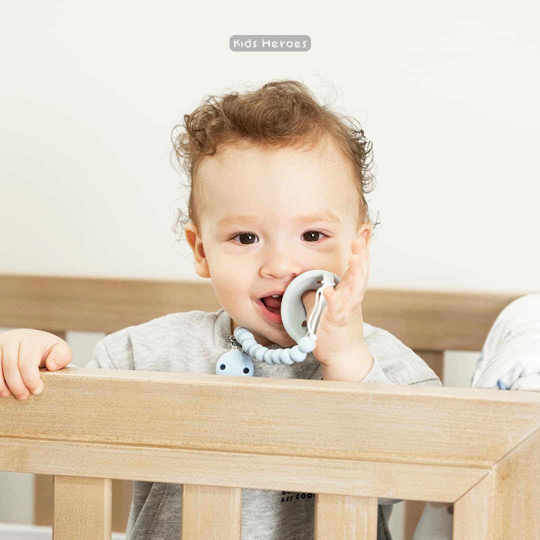 Chupones Kids Heroes Silicona Suave y Segura para Bebé 3 a 36 Meses Paquete de 2