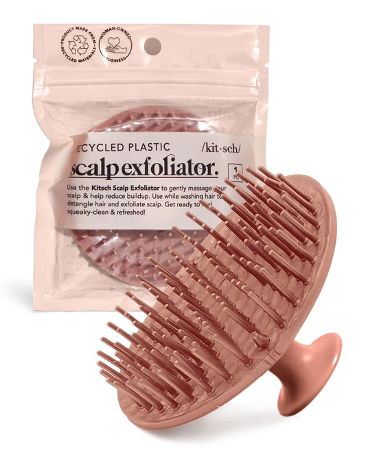 Masajeador Capilar Kitsch Negro Todo Tipo de Cabello Exfoliante para el Cuero Cabelludo