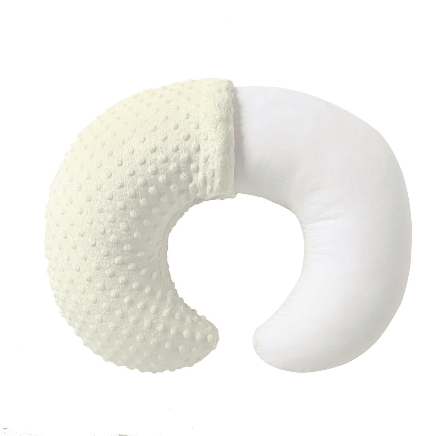 QUENESS Almohada y posicionador para lactancia, para alimentación con pecho y biberón, soporte para sentar al bebé con cubierta ultra suave removible, soporte para tiempo boca abajo para bebés niños y