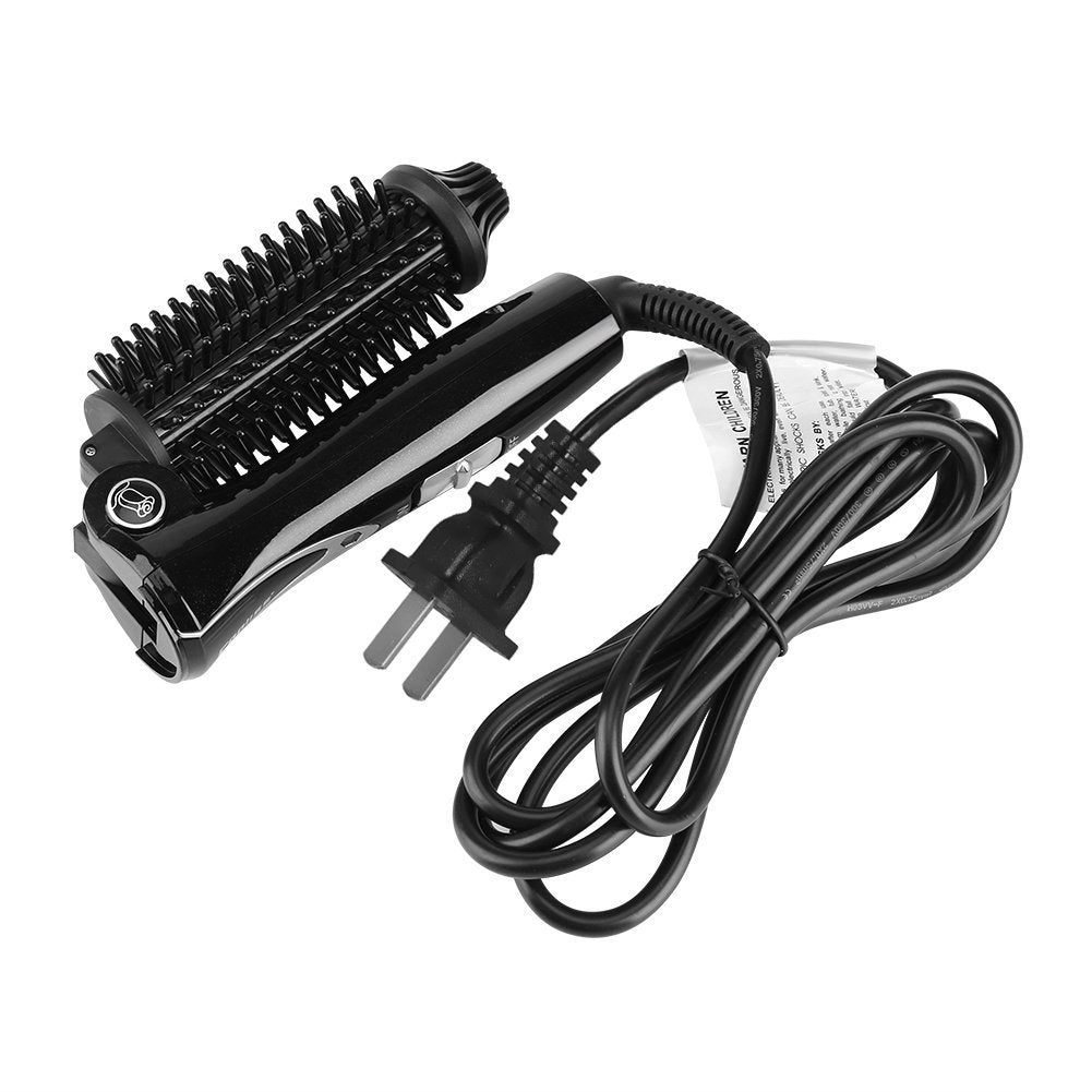 Cepillo Rizador de Pelo Eléctrico con Tecnología Iónica para Cabello Sedoso y Estilo Duradero