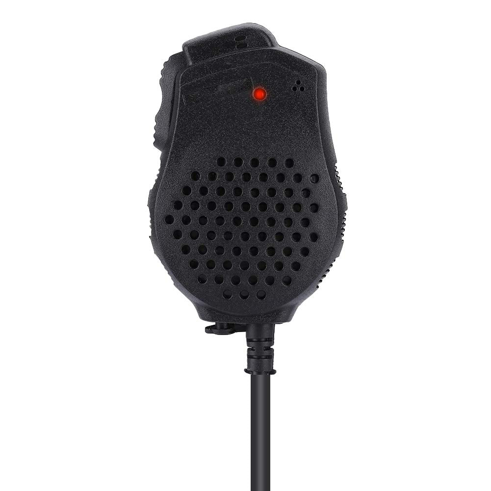 Micrófono de Altavoz Yoidesu Negro Doble PTT para Walkie Talkie UV-82 Serie