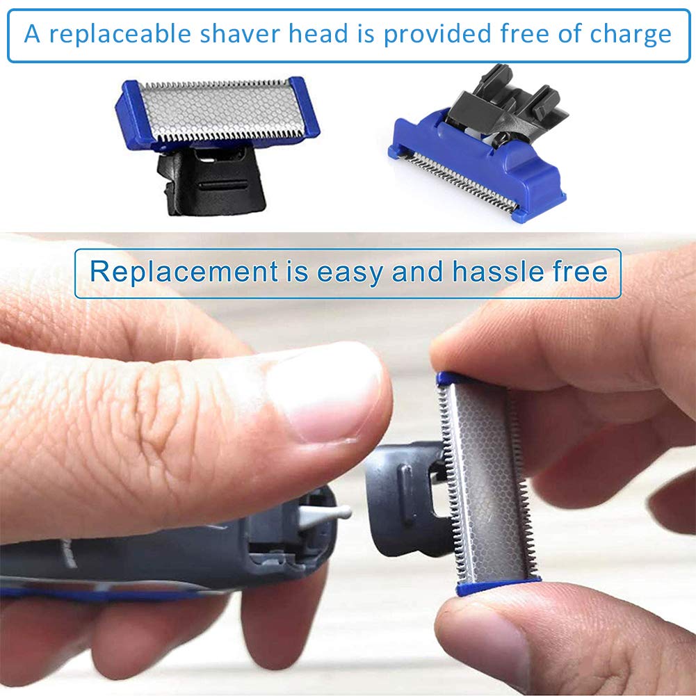 Cabezales de repuesto Microtouch Solo compatibles con afeitadora recargable Microtouch Solo para hombre (6 unidades)