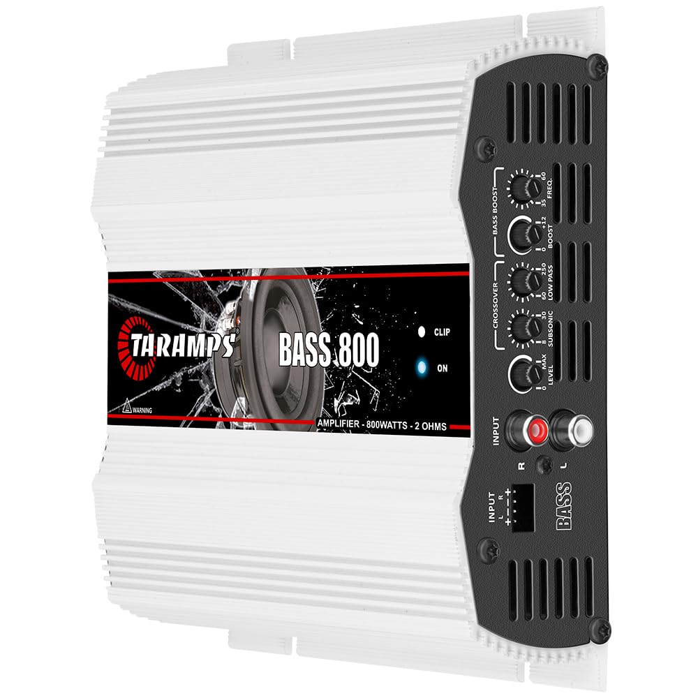 Amplificador Monobloque Taramps Bass 800 2 Ohmios 800 Vatios Rms para Carro