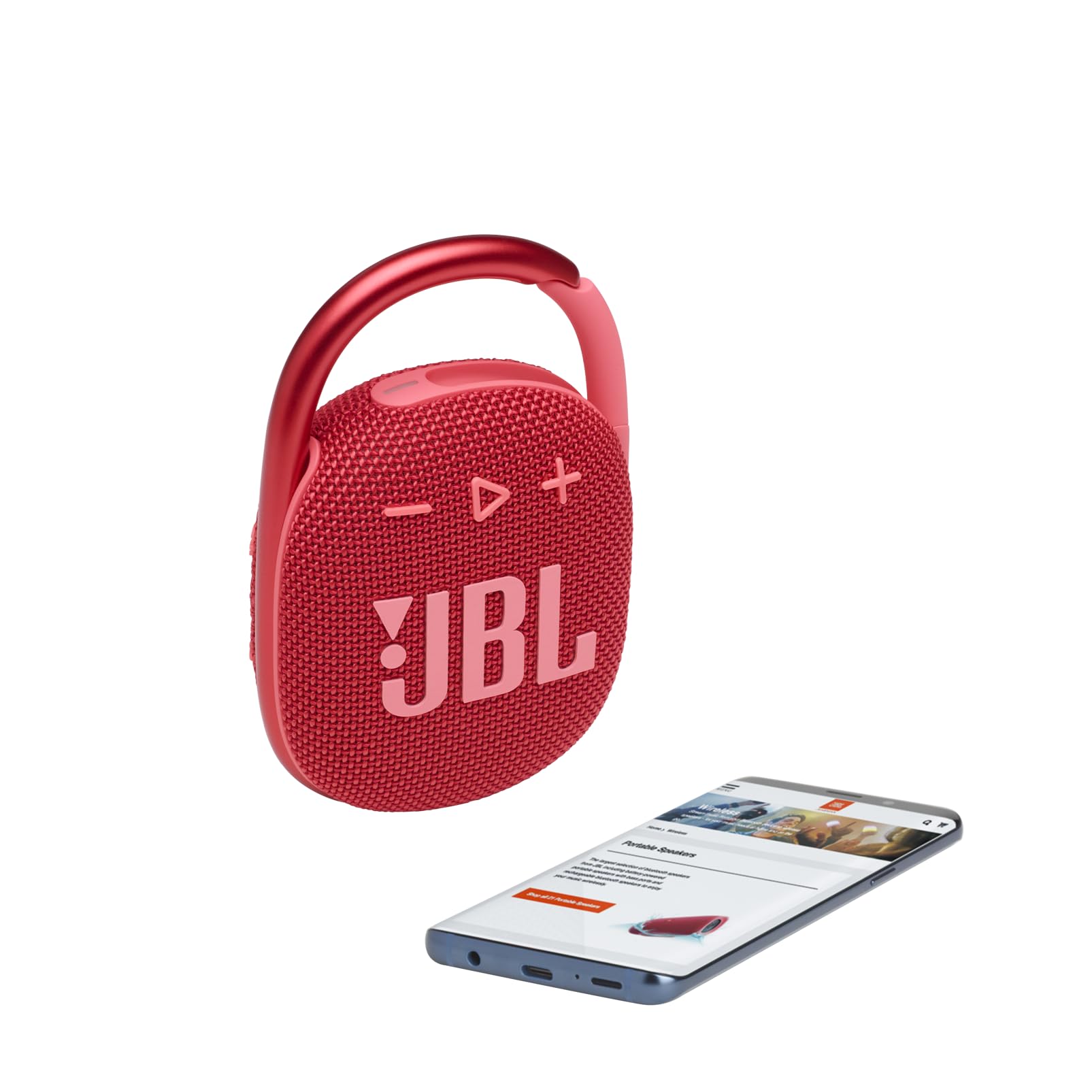 JBL Bocina Portátil Clip 4 Bluetooth - Rojo