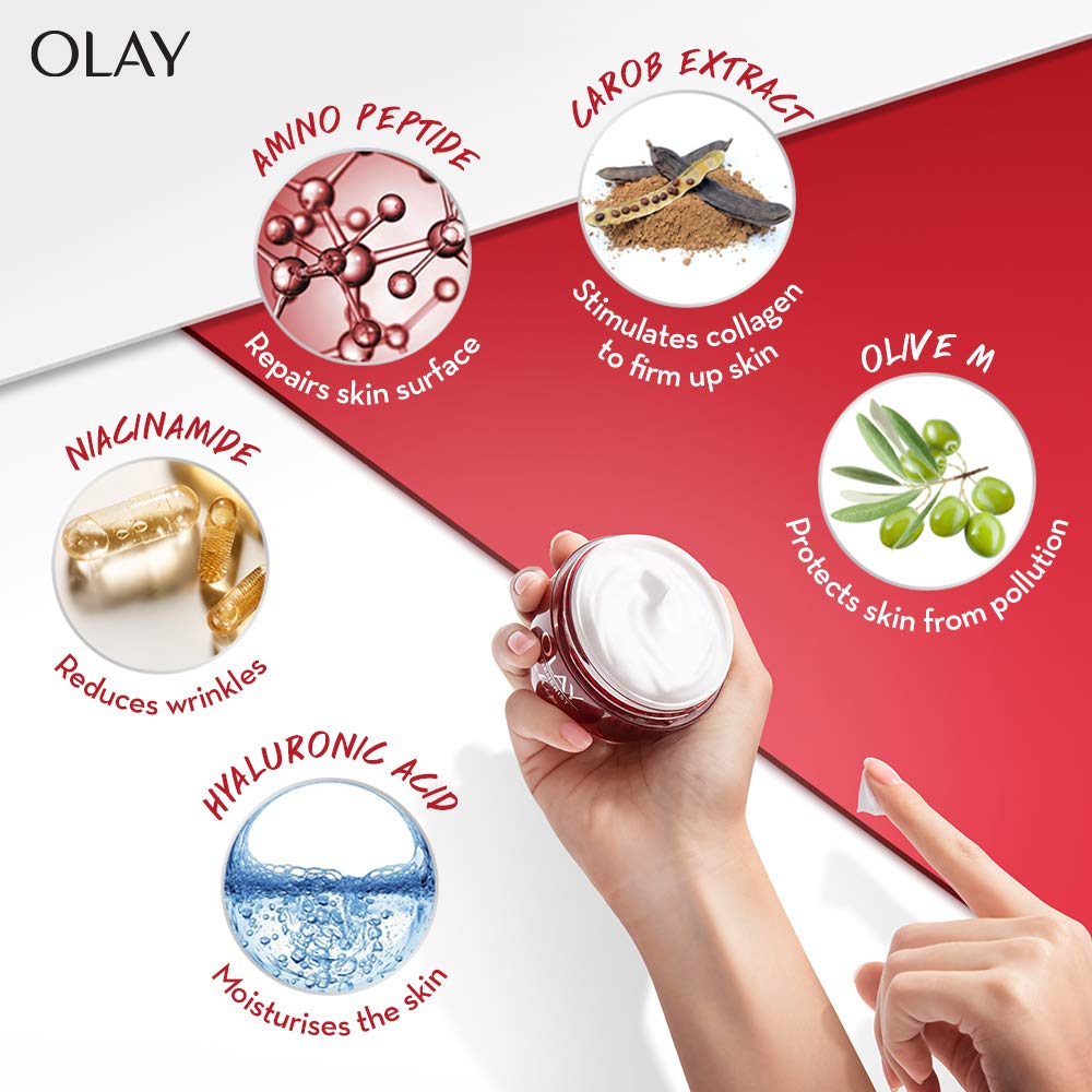 Olay Regenerist - Crema hidratante antienvejecimiento, 1.7 onzas