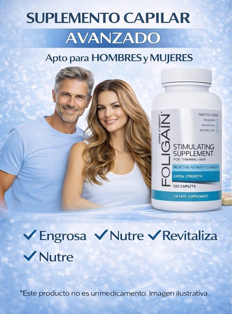 Suplemento Foligain Estimulante Para el Recrecimiento del Cabello