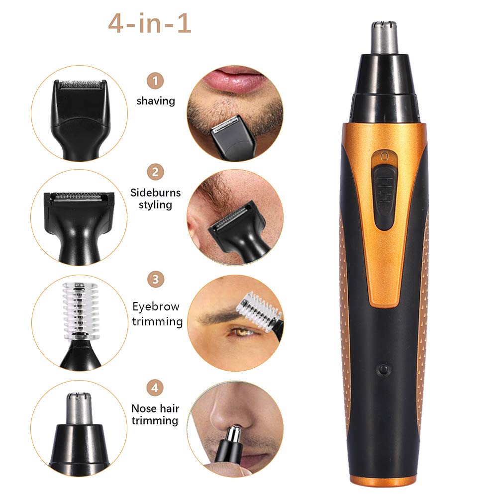 Bizzico Cortapelos Para Hombres, Recortadora De Pelo Inalámbrica, 4 En 1, Afeitadora Profesional Recargable, Kit De Belleza, Ergonómico