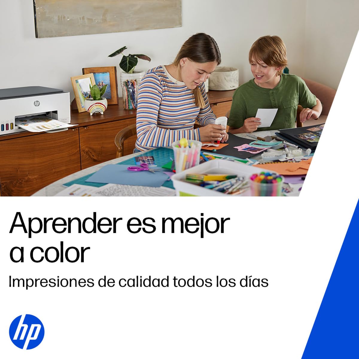 HP Impresora Multifuncional Smart Tank 580, Tinta Continua, Color, Wi-Fi, Dúplex (Doble Cara) Manual, Impresión Desde Smart App, 2 años de Garantía (1F3Y2A)