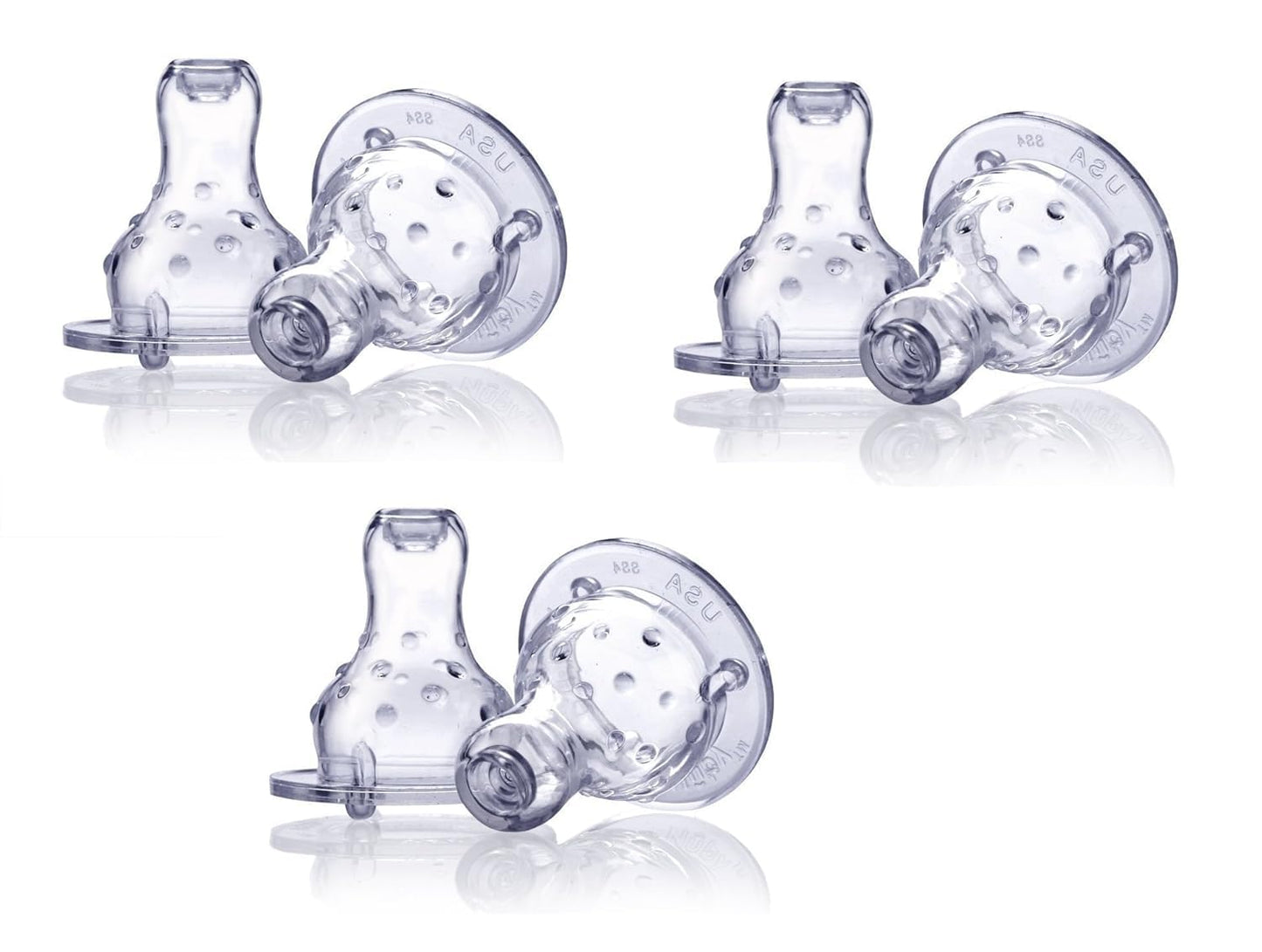 Pezones de Silicona Antigoteo Vari-Flo 6-Pack Nuby Standard Neck