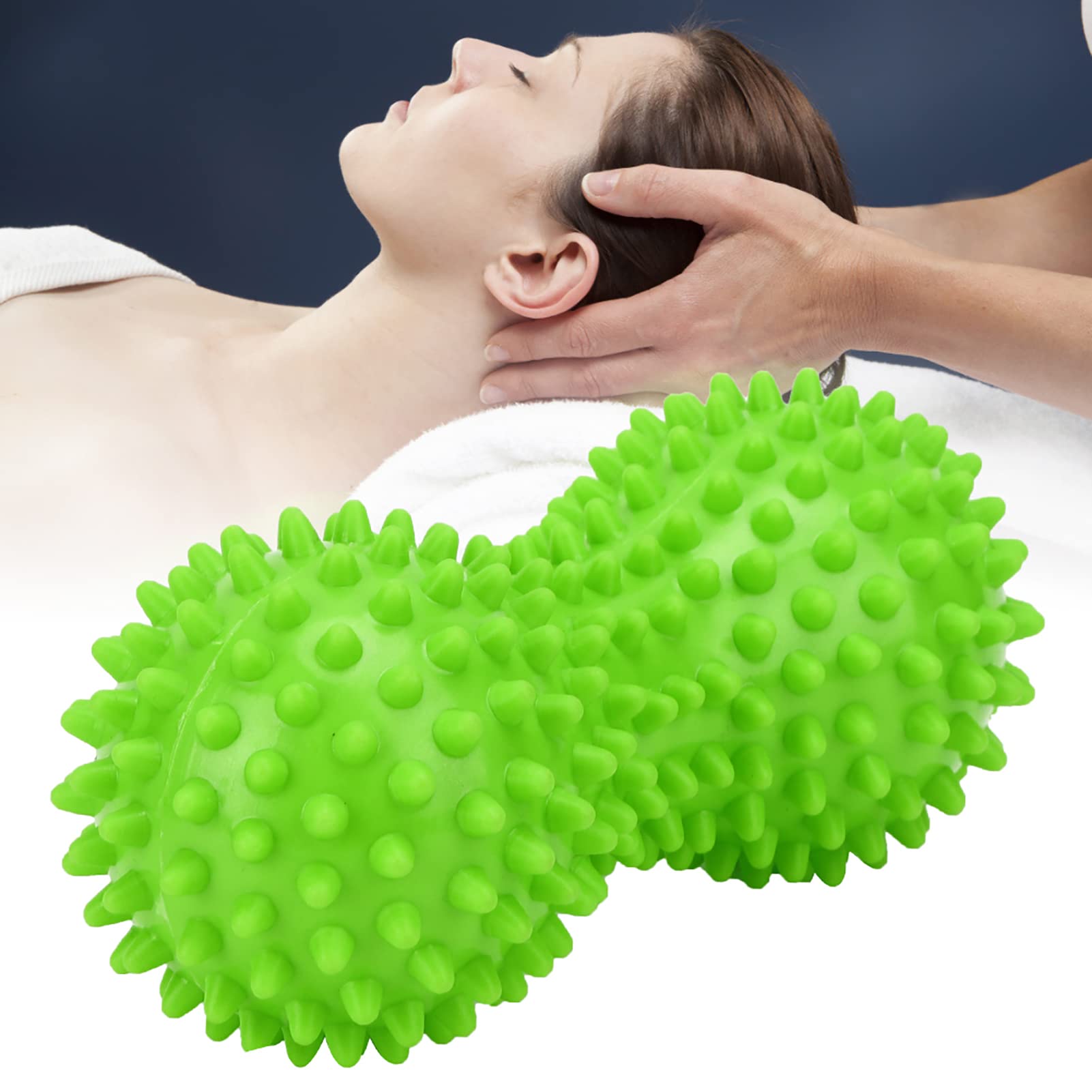 Leftwei Bola de Masaje de Punta, Bola de Ejercicio de Bola de Masaje para Entrenamiento Corporal para Yoga(Green)