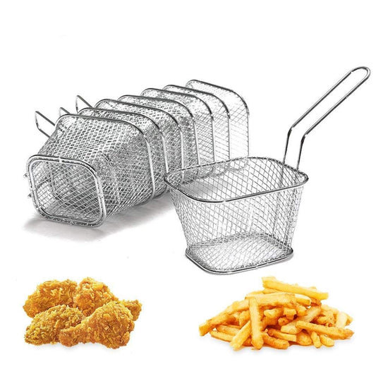 Cestas para Servir de Acero Inoxidable Mini Cuadrado para Cocina