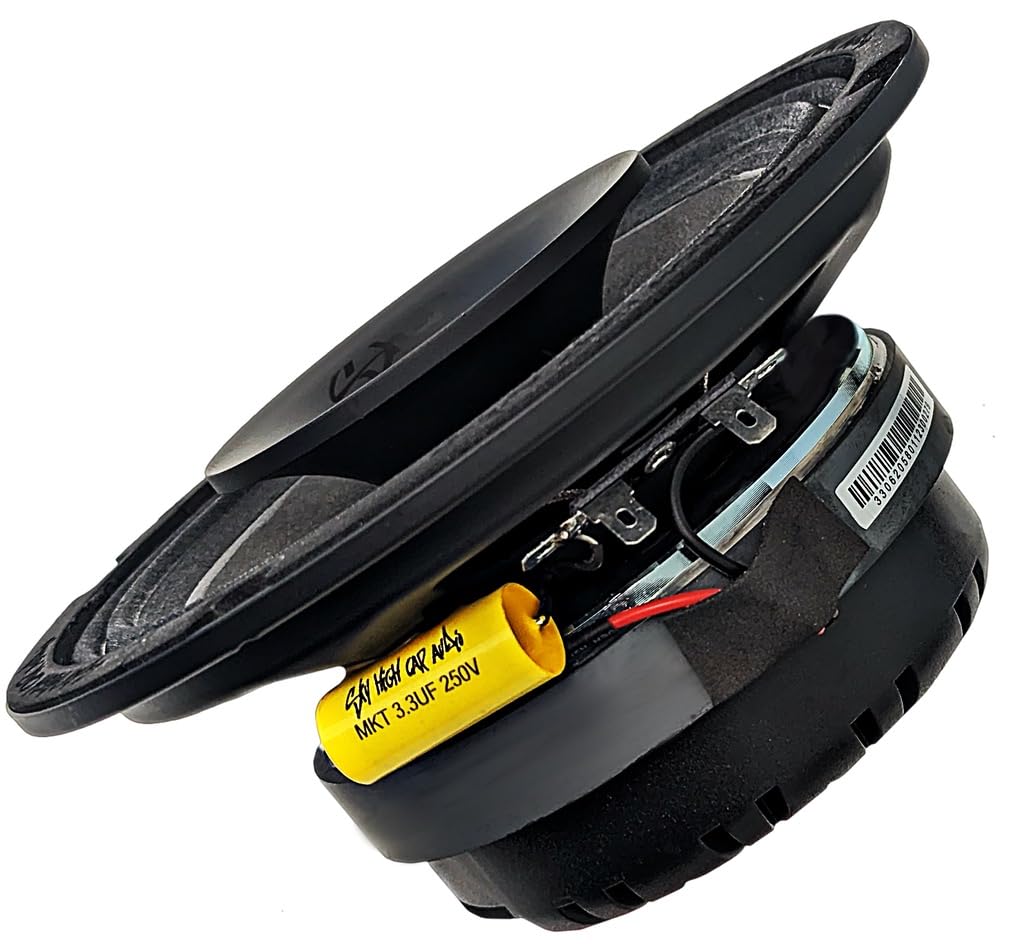 Altavoz Coaxial Delgado Sky High Car Audio SH-CX64SLIM 6.5 Pulgadas con Bocina de Driver de Compresión
