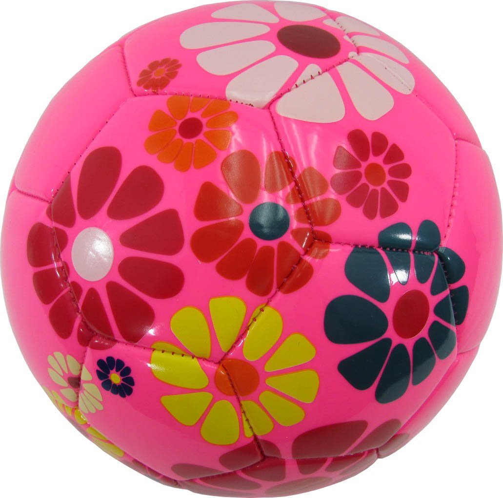 Balón de Fútbol Vizari Blossom rosa azul Talla 4