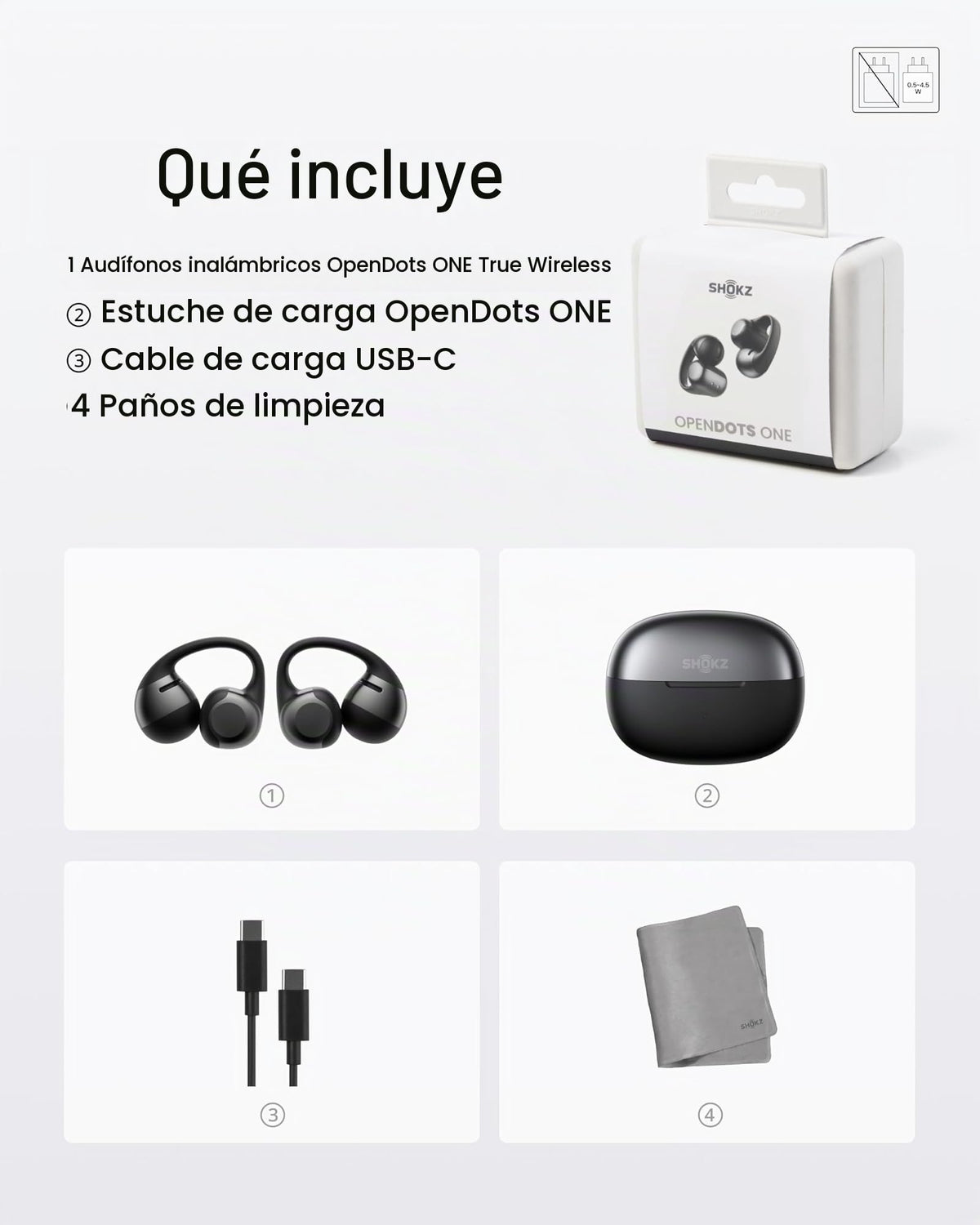 Auriculares Inalámbricos SHOKZ Negro con Micrófono y Carga Rápida Resistente al Agua Reacondicionado