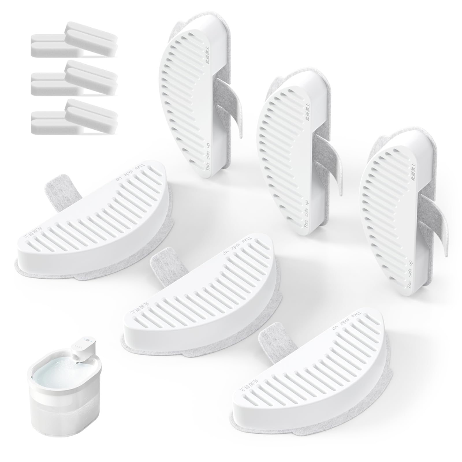 Filtros de Repuesto y Esponjas uahpet para Fuente Automática para Mascotas