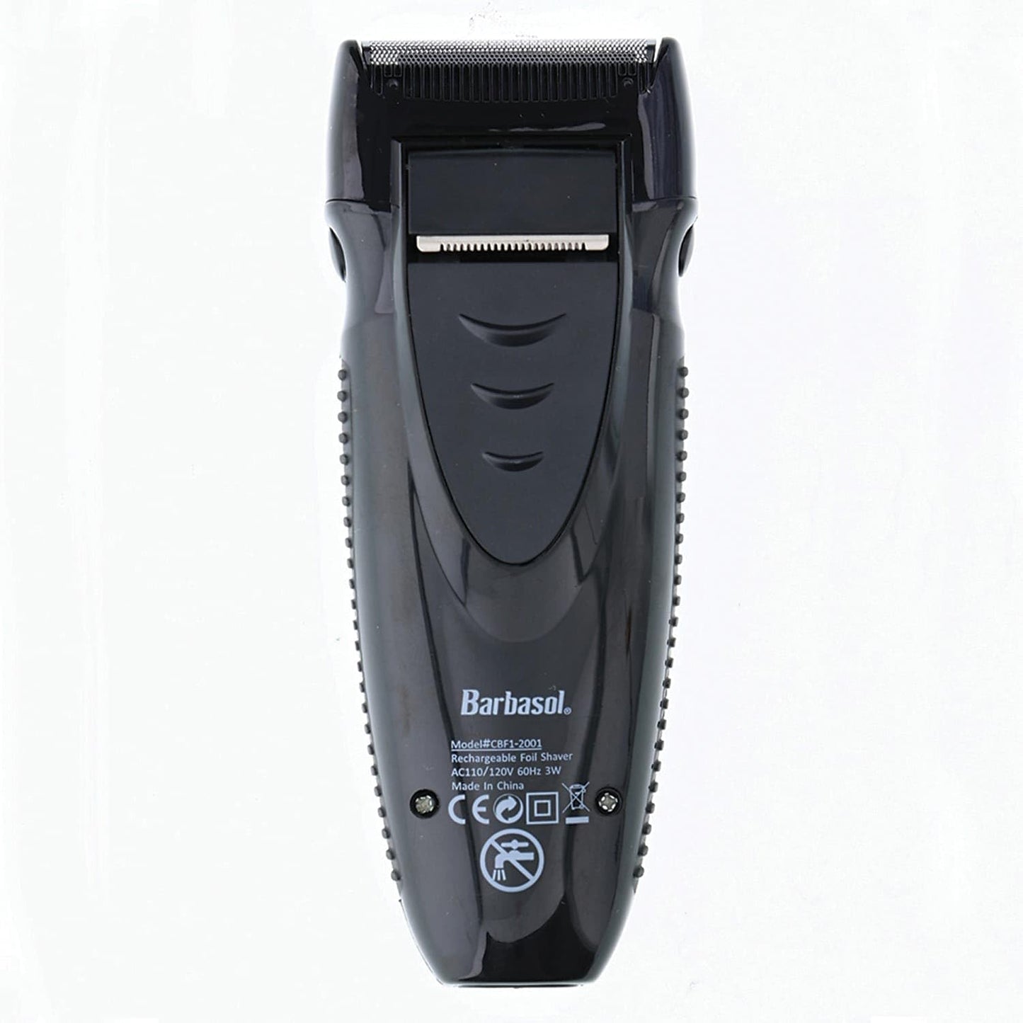 Barbasol Mens Rechargeable Foil Shaver W/Stainless Steel Blades & Pop Trimmer