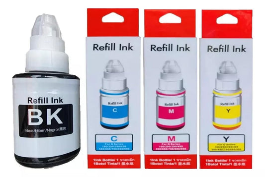 Kit Tinta Compatible con Canon G3160 G3100 G1110 G2160 G2111 G3000 G2100 G3110 G7010 G5010 G6010 G4010 Gi11 G3060