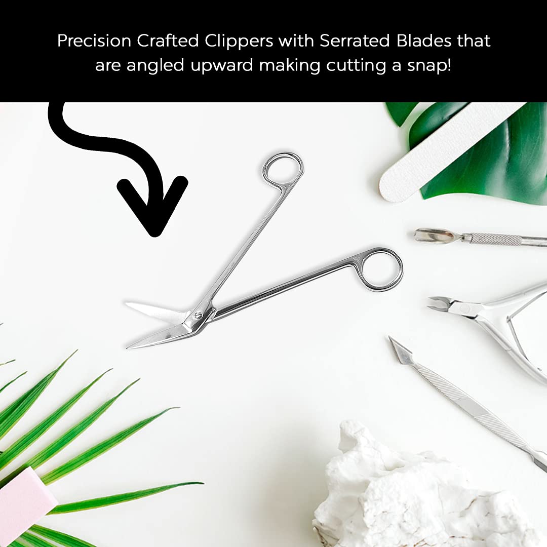 Long Handled Toenail Scissors & Clippers Perfect For Thick Toe Nails for Men and Women | Elderly | Seniors | Easy Reach Handle Unique Design Ergonomic Cuticle Scissor