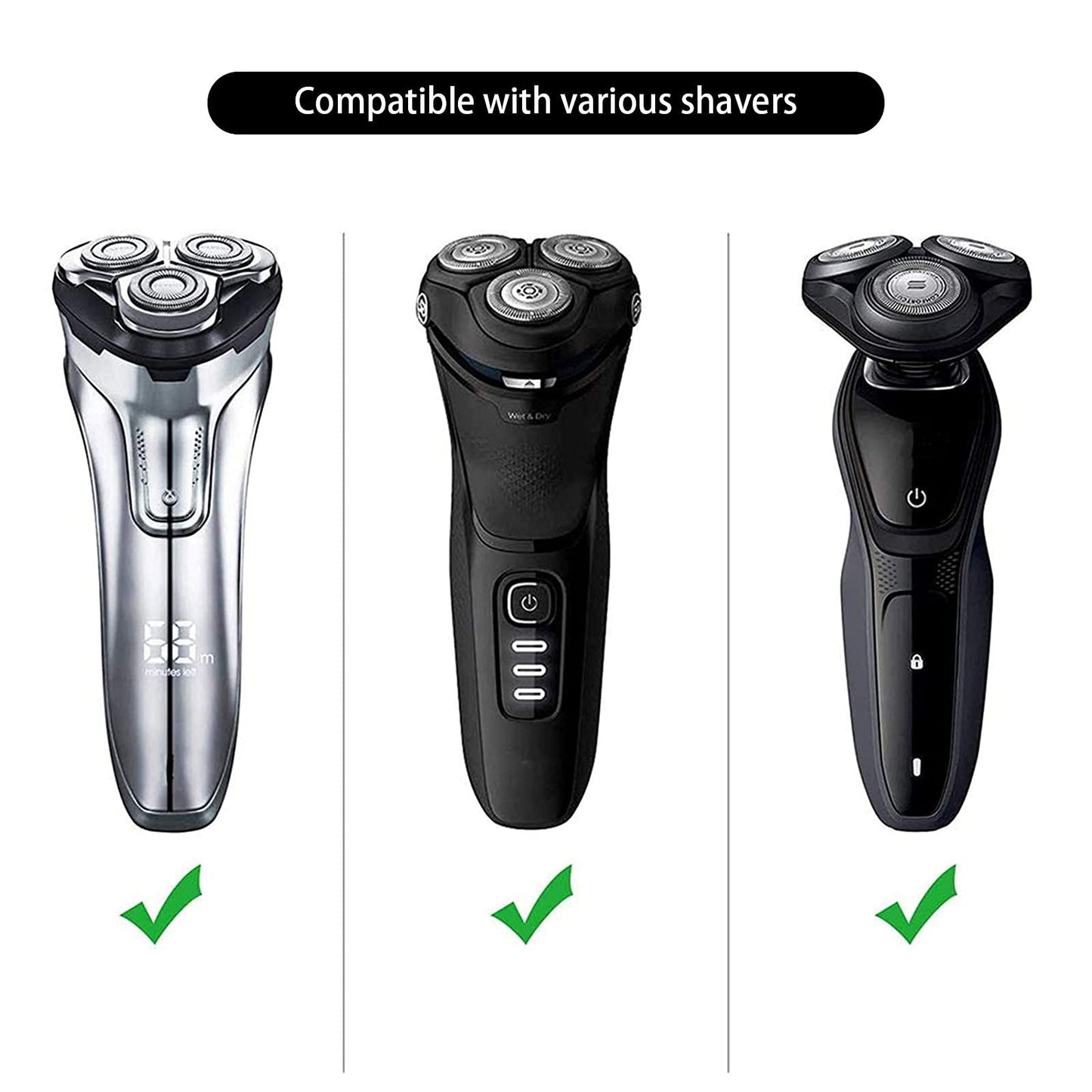 LinMei - Funda rígida compatible con Philips Norelco Electric Shaver 3100 3800 3500 2300 2100 6400 Bolsa protectora universal para afeitadoras rotativas de hombre