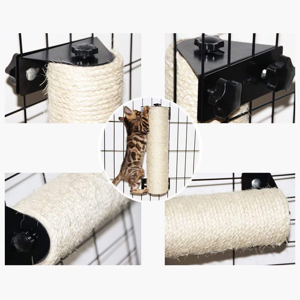 Rascador para Gatos ZFBIRD Beige Ahorro de Espacio para Moler Garras y Escalar