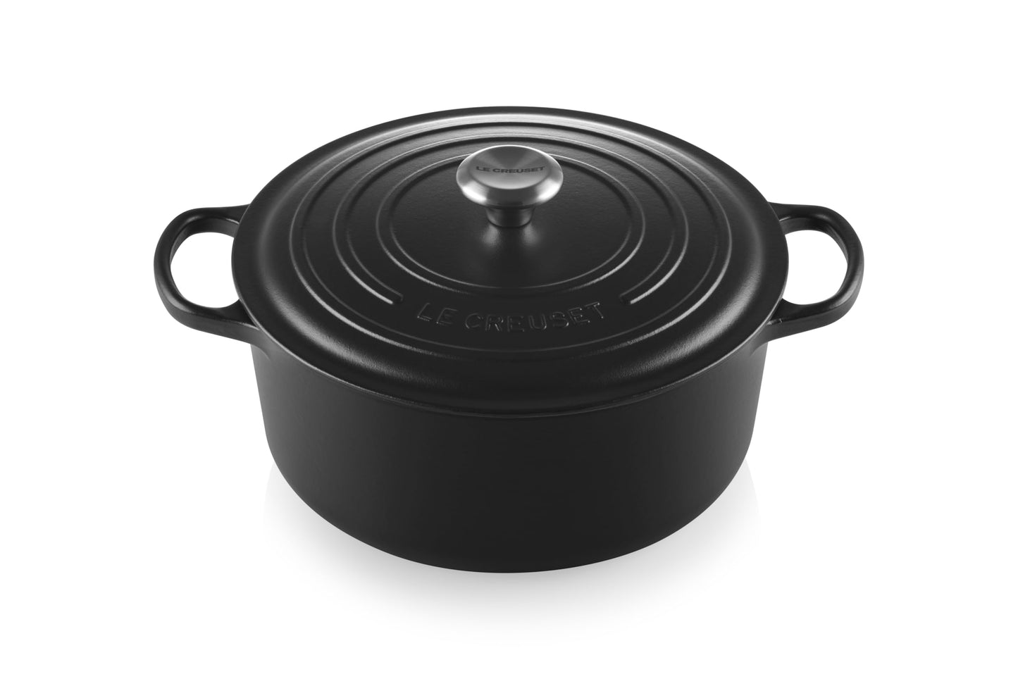 Le Creuset Horno holandés redondo de hierro fundido esmaltado, 7.25 cuartos de galón, regaliz