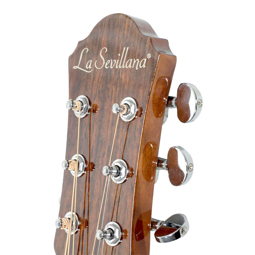 Guitarra Electroacústica Grand Auditorium La Sevillana GA-320CEQ color sombreado