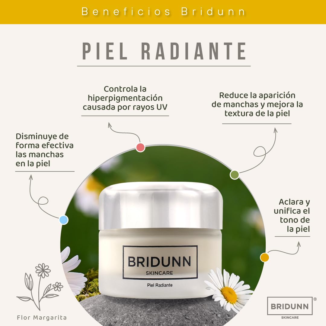 BRIDUNN SKINCARE KIT - Conjunto Suero Piel Radiante: Crema Facial Despigmentante quitamanchas y Suero Antioxidante con Karité | Elimina Manchas, Aclara el Tono y Previene el Envejecimiento | Natural y Libre de Químicos, para Todo Tipo de Piel