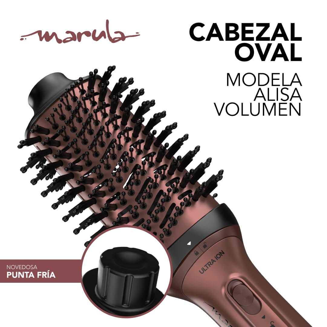 Cepillo Multiestilizador GA.MA Italy Marula Terapia 3D Ultra ION 1200 W con Recubrimiento Cerámico y 3 Cabezales Intercambiables