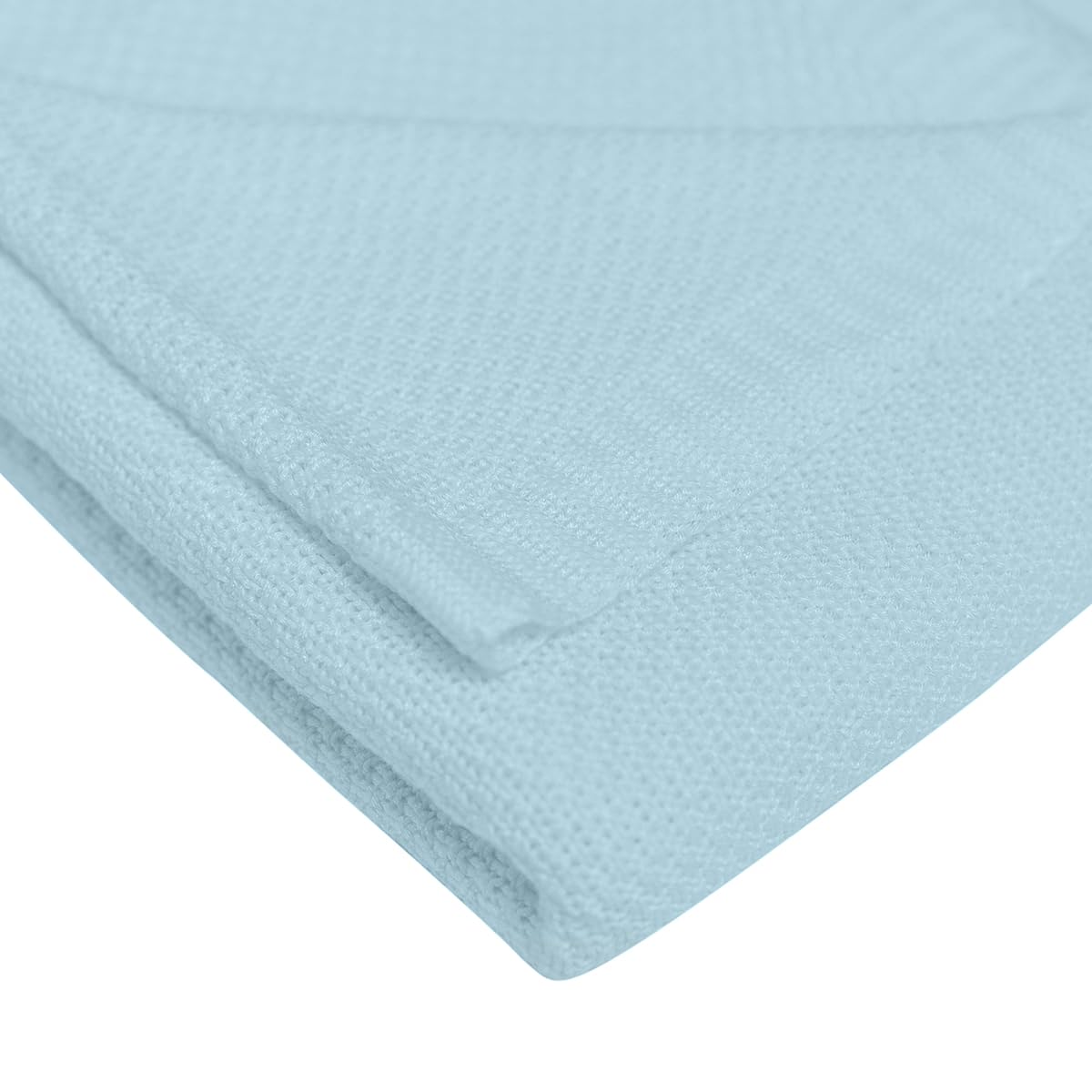 CHIQUI MUNDO Manta de Arrullo para Bebé 100% Bambú Orgánico Manta de Recepción Recién Nacido Tejido Premium (Azul, 75 x 100 cm)