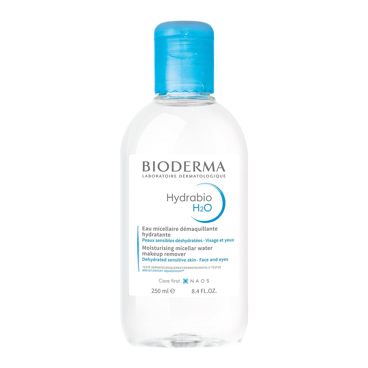 BIODERMA, Hydrabio H2O, Agua Micelar Dermatológica, Limpieza e Hidratación Profunda, Skincare Piel Deshidratada, 250ML