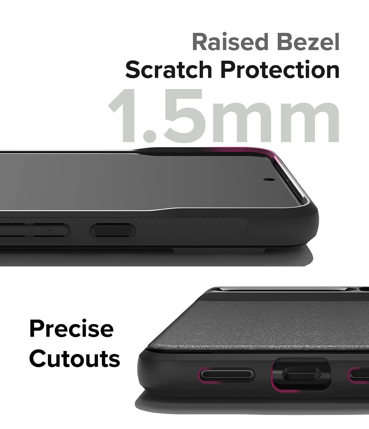 Funda Ringke Onyx Google Pixel 8 Pro 5G Negra Antideslizante con Protección Adicional