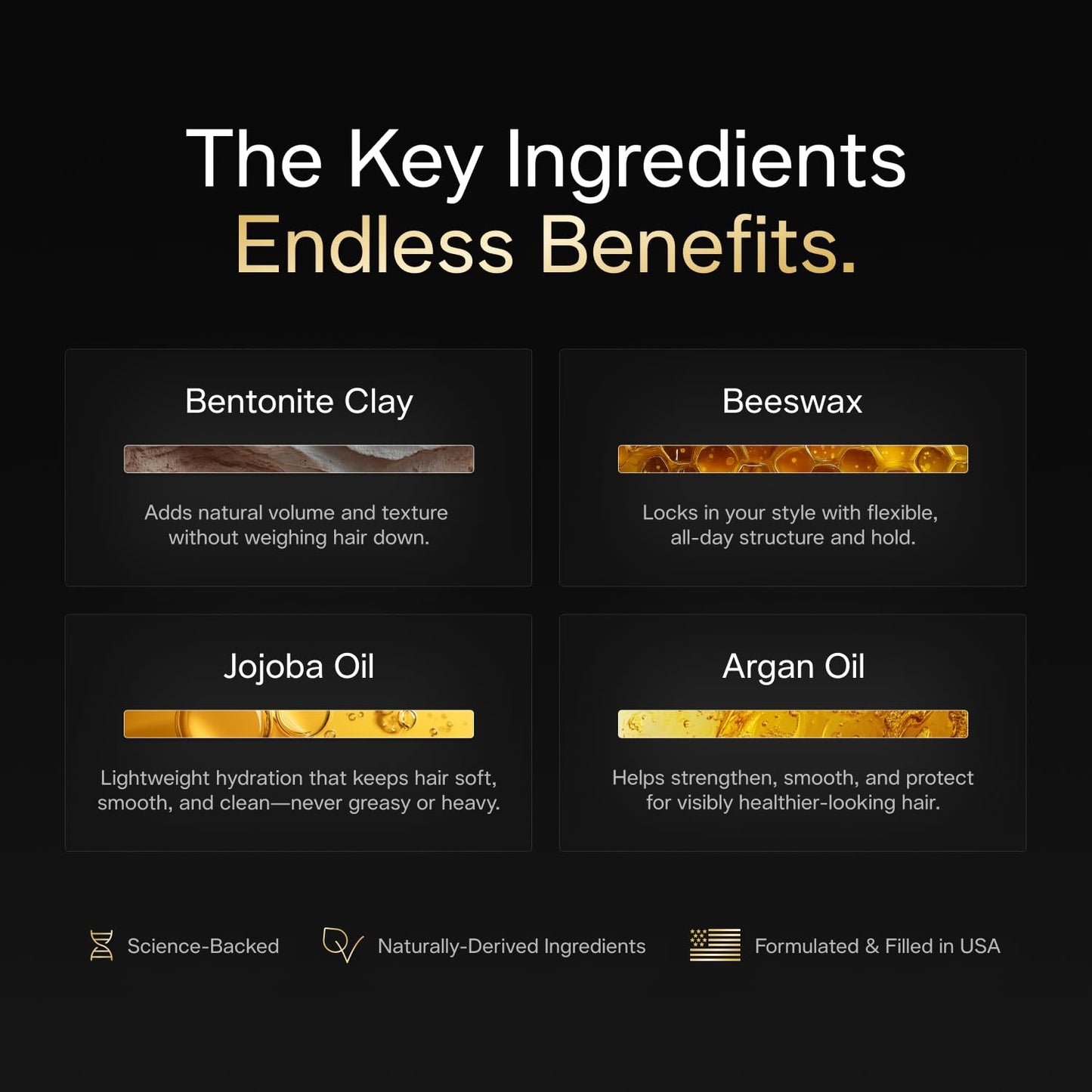 BASED BODYWORKS Pomada Para Hombres Cuidado Capilar De Calidad Con Fijación Media Brillo Y Fragancia Naturales Fácil De Aplicar Y Excelente Para Todo Tipo De Cabello Pomada Hidratante Y Nutr