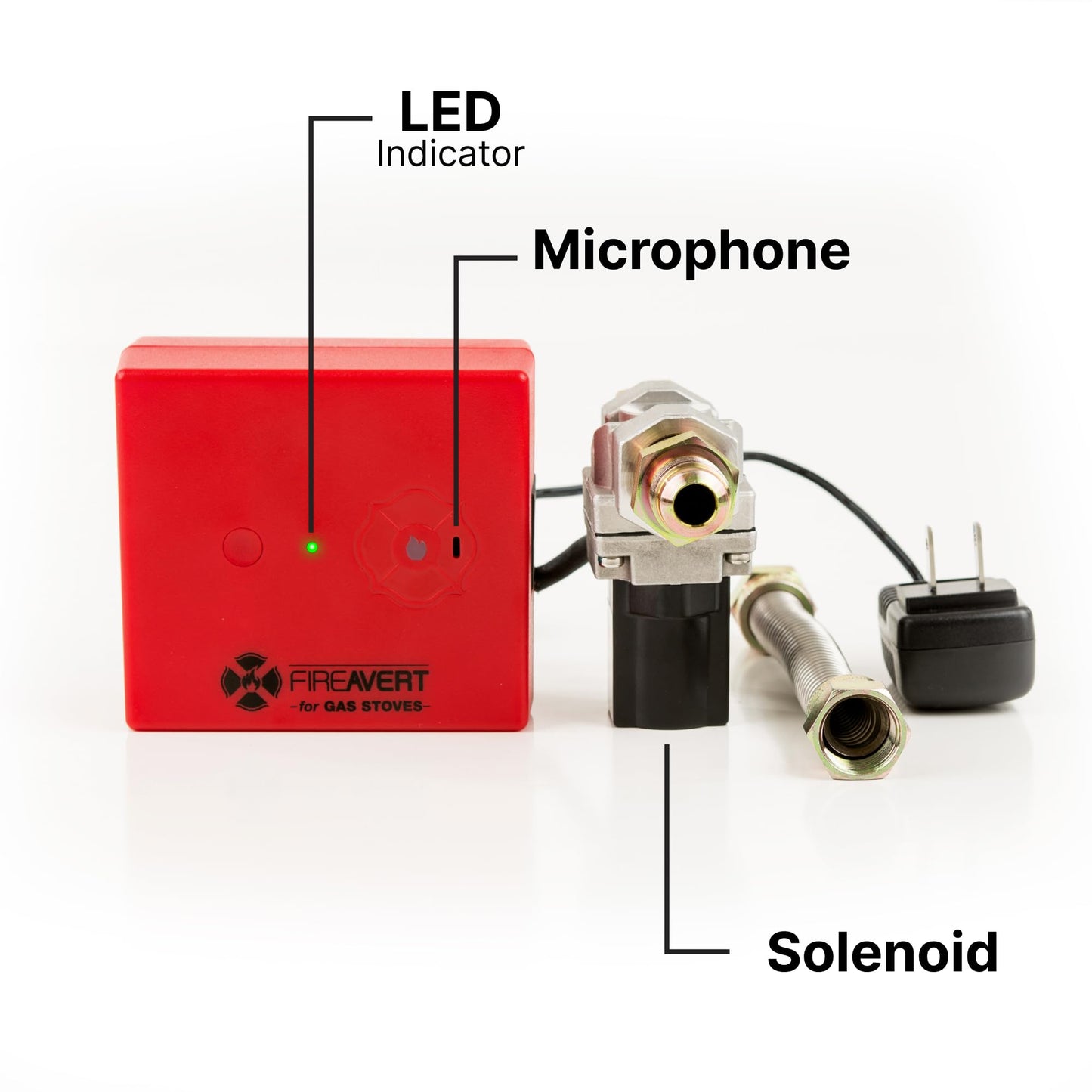 FireAvert-Dispositivo de apagado automático para estufa de gas (línea de tubería de 1/2 pulgadas), solución de monitoreo de horno para personas mayores y padres ancianos, como se ve en Shark Tank
