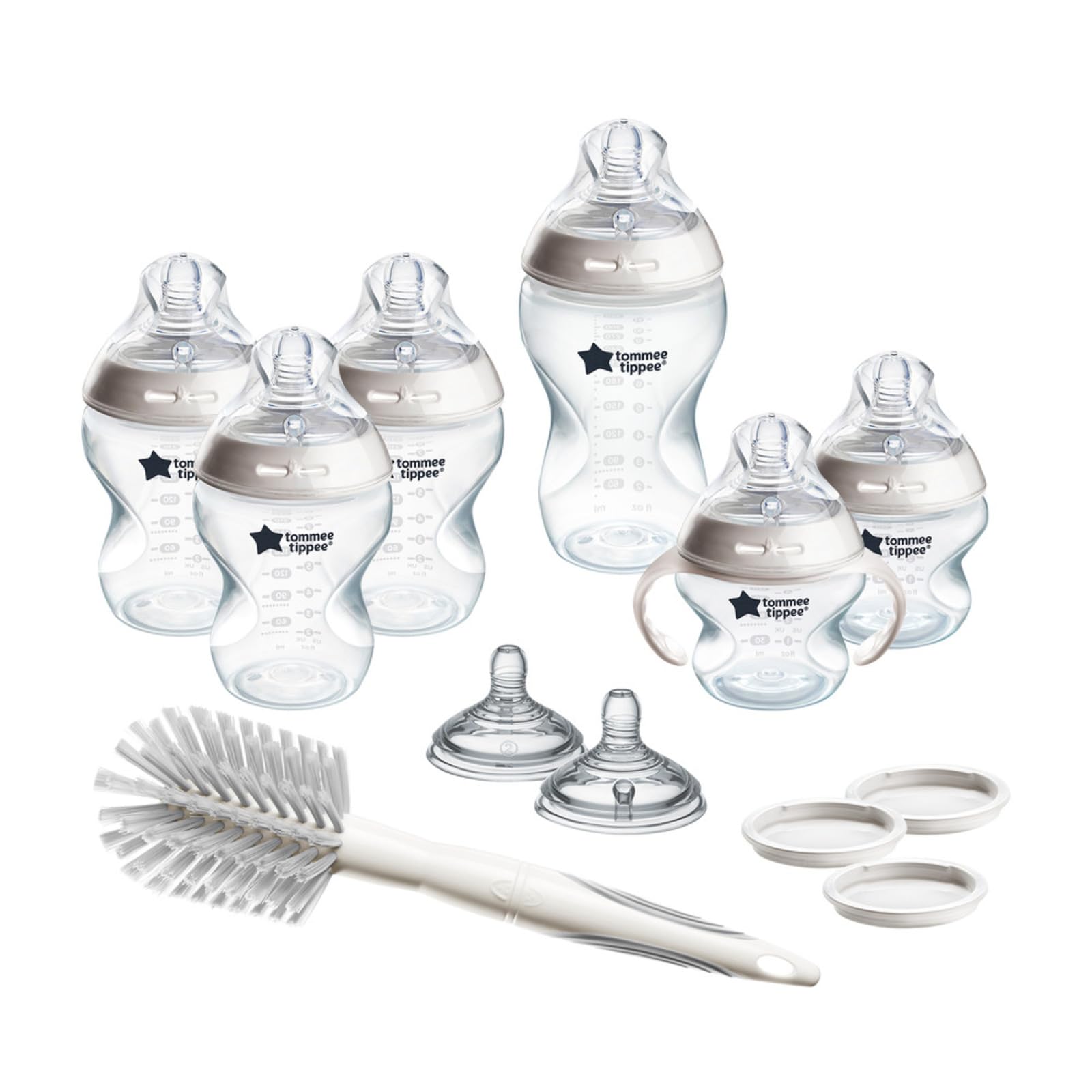 Set de Biberones Tommee Tippee Natural Start con Asa Removible y Autoesterilización