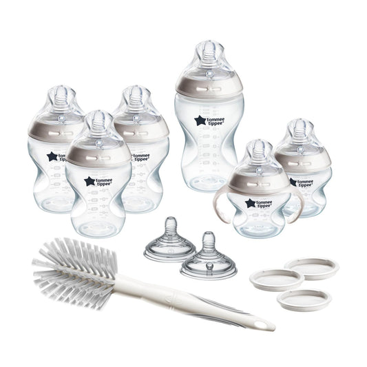 Set de Biberones Tommee Tippee Natural Start con Asa Removible y Autoesterilización