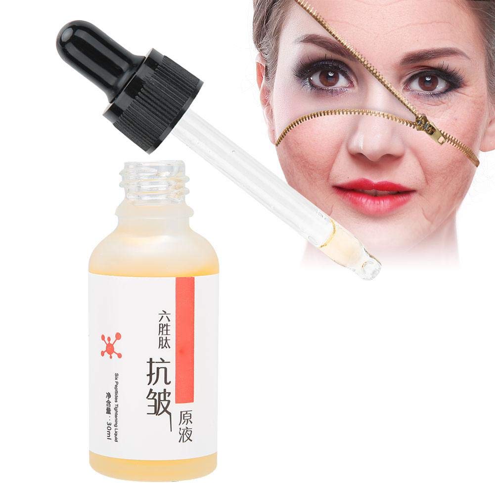 Suero Facial Antiarrugas de Seis Péptidos 30 ml Hidratante Antienvejecimiento para el Cuidado de la Piel