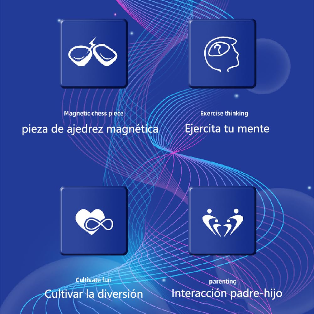 Juegos de Ajedrez Magnéticos NACOOL Estilo de Cuerda